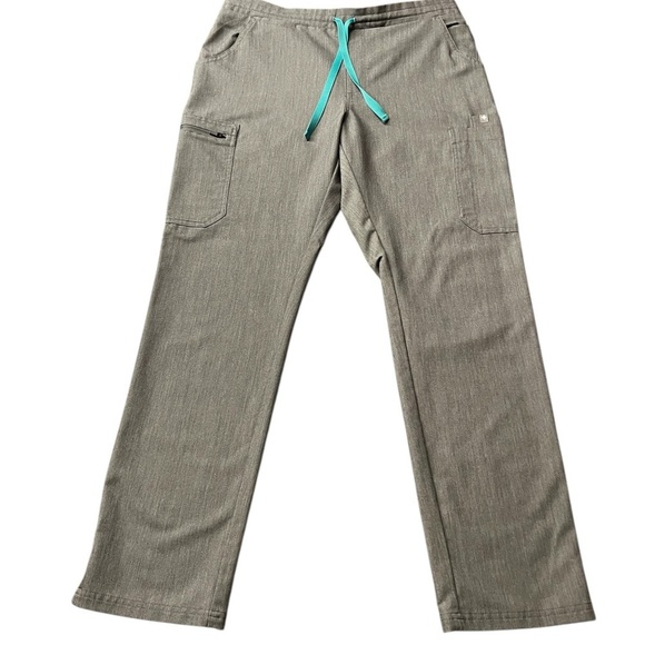 Figs Women's Gray Scrub Pants with lots of pockets size medium - Picture 1 of 12